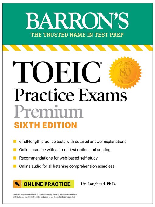 Title details for TOEIC Practice Exams by Lin Lougheed - Wait list